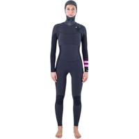 Womens Plus 5/3mm Hooded Chest Zip Wetsuit